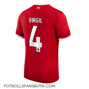 Liverpool Virgil van Dijk #4 Replika Hemmatröja 2023-24 Kortärmad